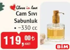 GLASS İN LOVE CAM SIVI SABUNLUK 330 CC